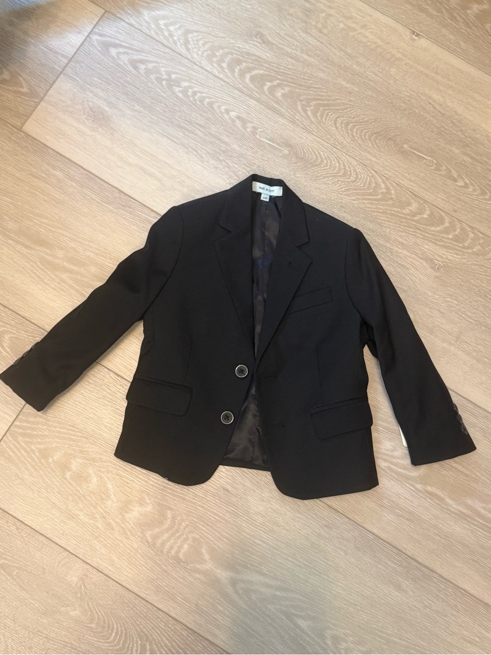 Class Club Black Men's Sport Coat - Two-Button Blazer